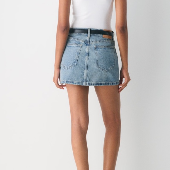 Denim Forum The '90s Ricci Denim Skirt Size 24 - Picture 2 of 16